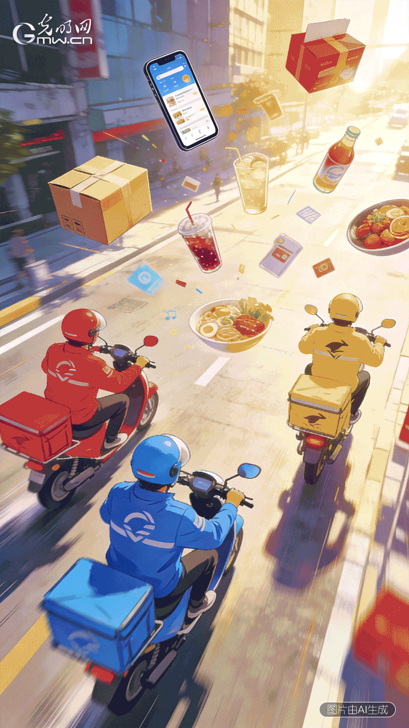 AI海报｜【e法筑网安 护航新就业】事关外卖员、网约车司机……这份报告为新就业群体“撑腰”