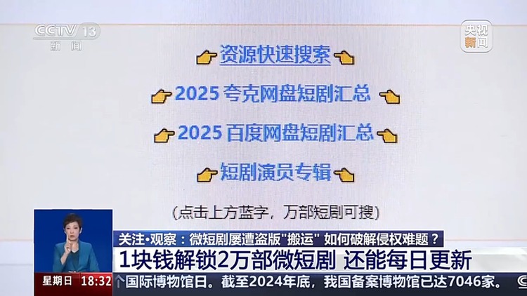 1块钱解锁2万部微短剧还能日更 侵权难题怎么破?