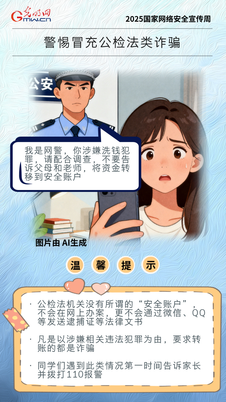 【网络安全宣传周】AI海报｜ @同学们 反诈指南来啦